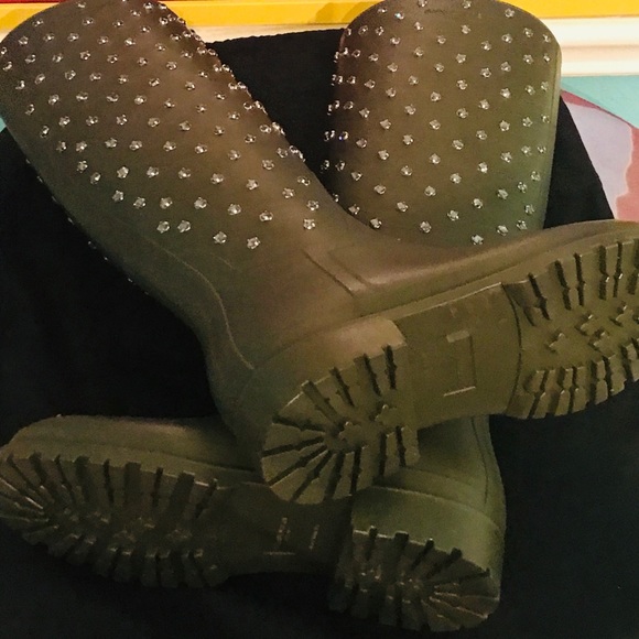 Saint Laurent crystal studded rain boots - Picture 4 of 8